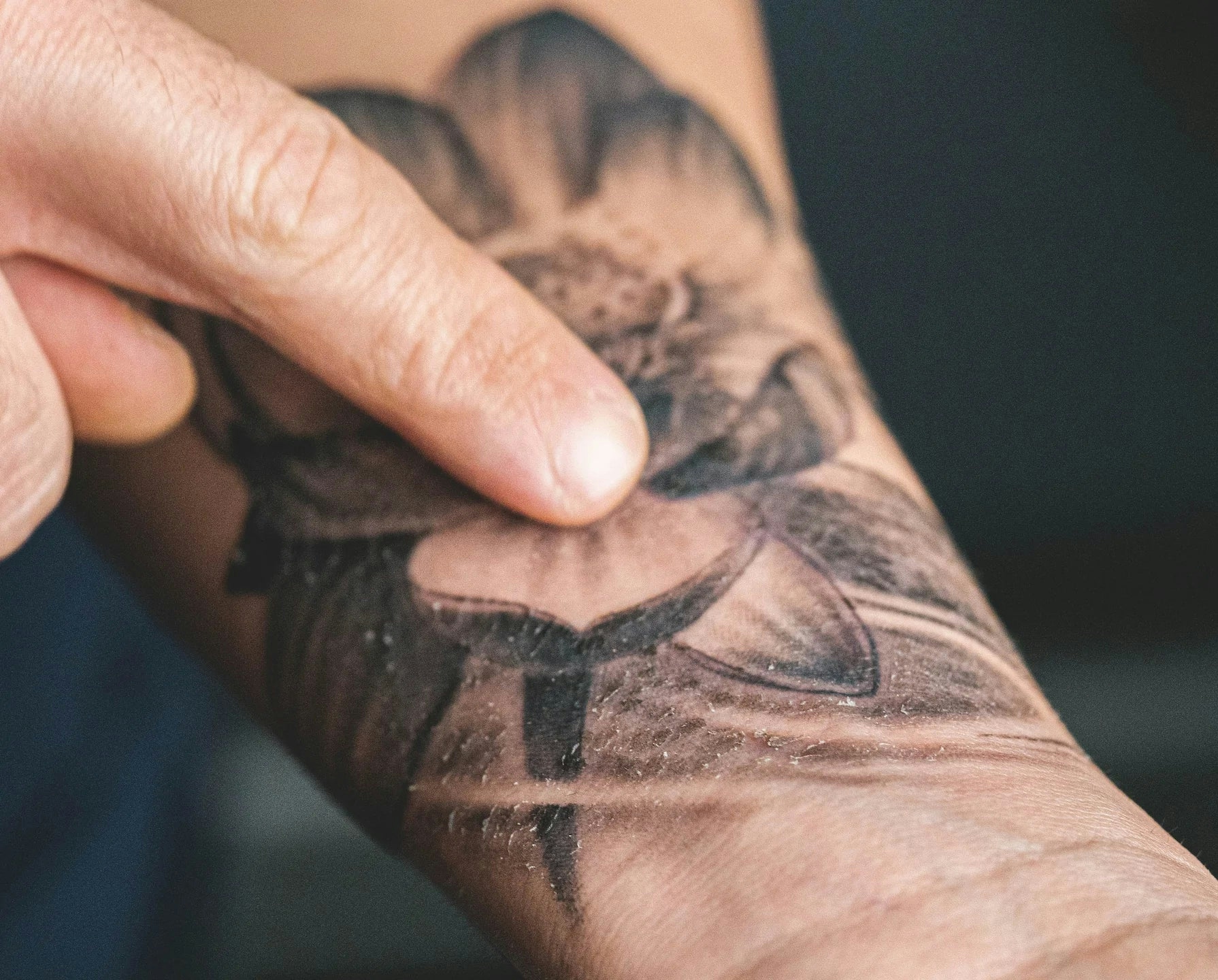 Peeling tattoo