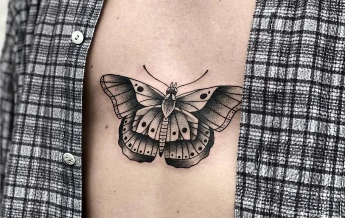 american traditional tattoo butterfly 